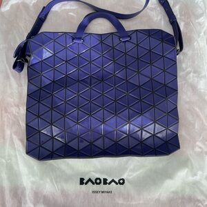 Issey Miyake Bao Bao Blue Geometric Tote